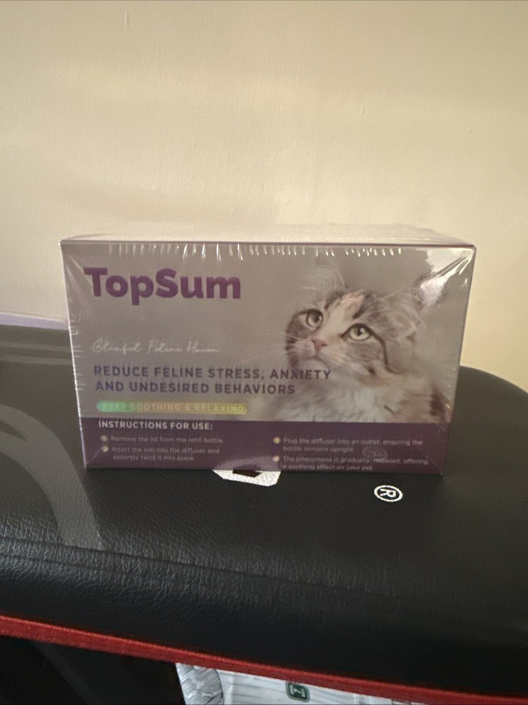 Topsum Cat Diffuser Kit Feline Calming Pheromone Kit 3 Diffusers