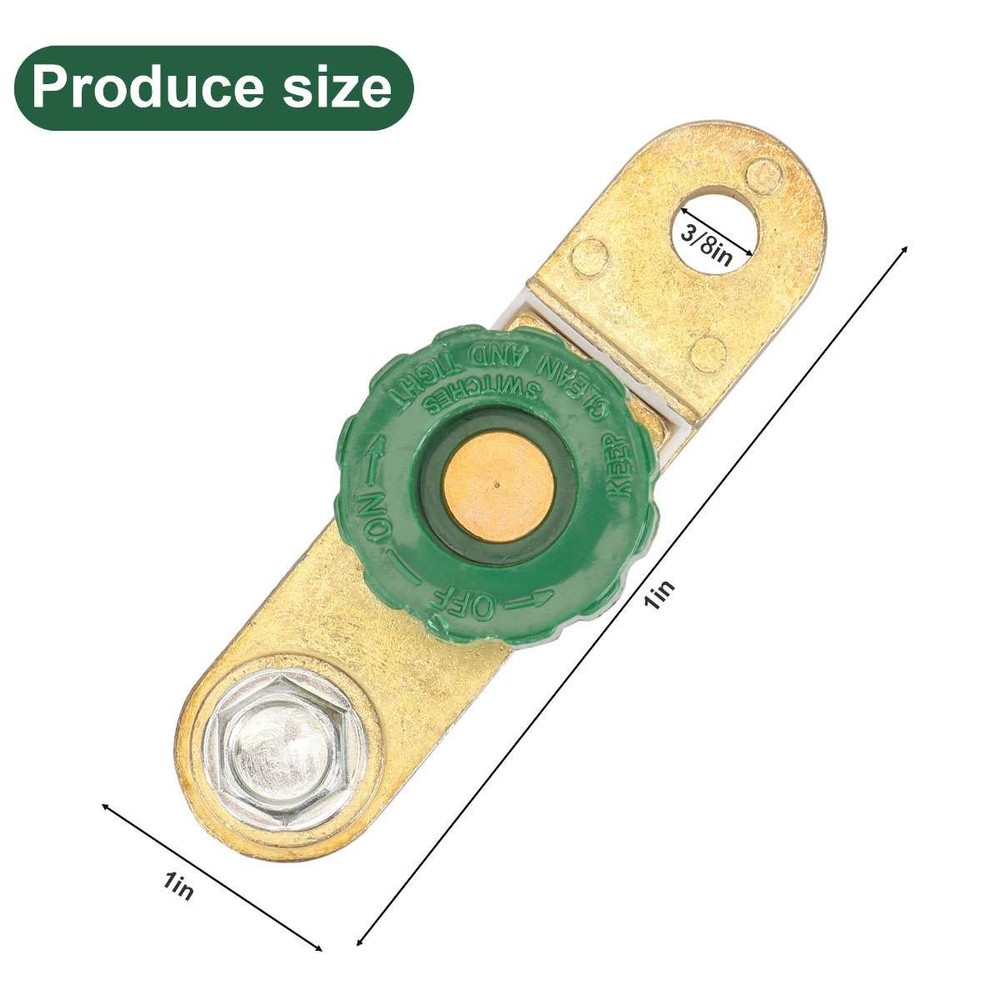 1-5Pc Side Post Battery Disconnect Switch Battery Link Terminal Kill Shut Switch