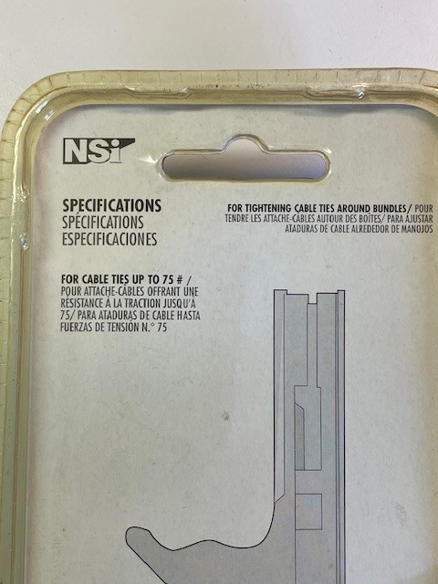 NSI TRT-200 Cable Tie Tightener- Plastic