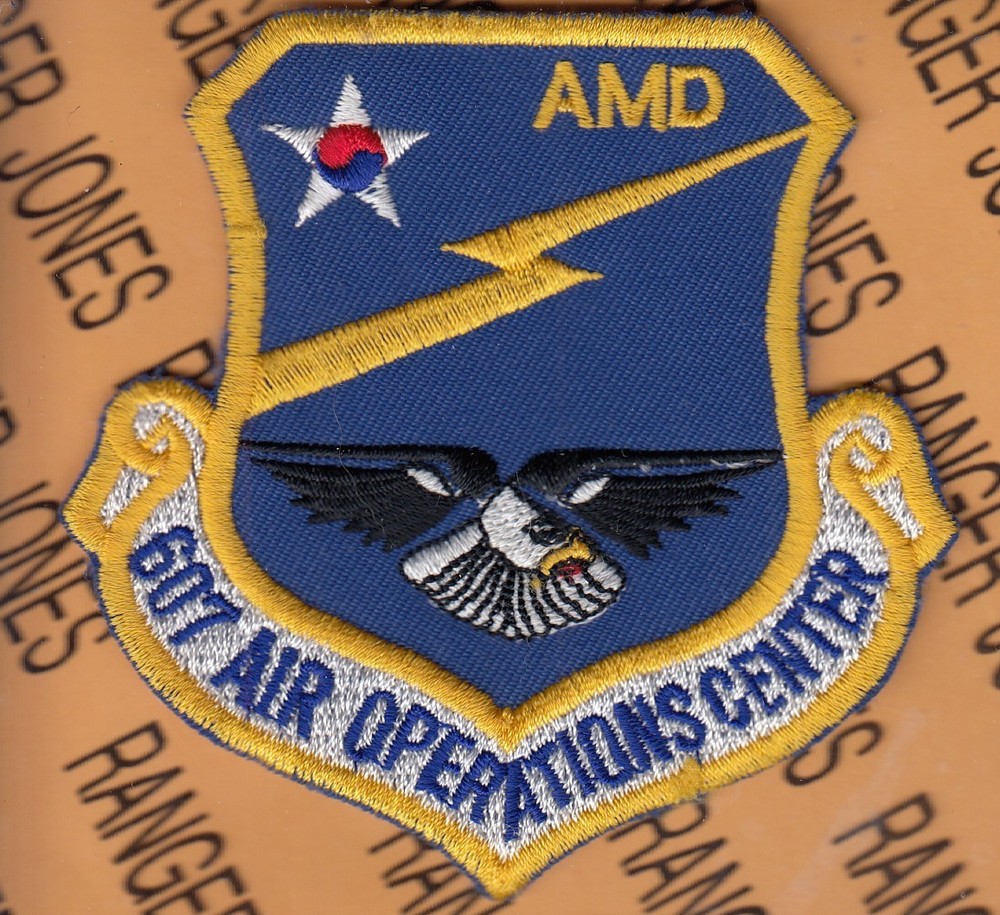 USAF Air Force 607th Air Operations Center AOC AMD ~3.5" patch c/e