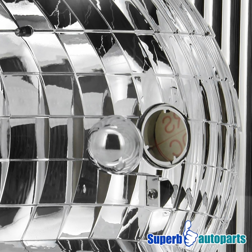 Fits 1992-2006 Ford E150 E250 E350 E450 Econoline Van Headlights Lamps