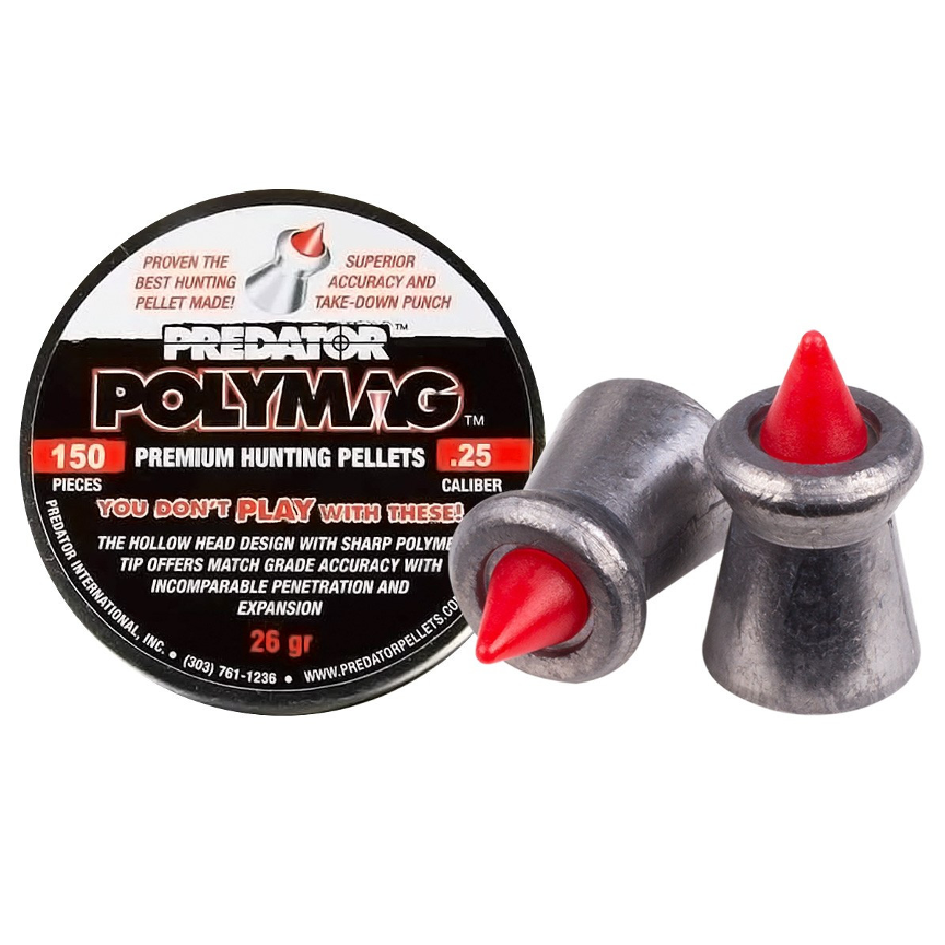 Predator Polymag .25 Cal, 25.39 gr-150 Ct