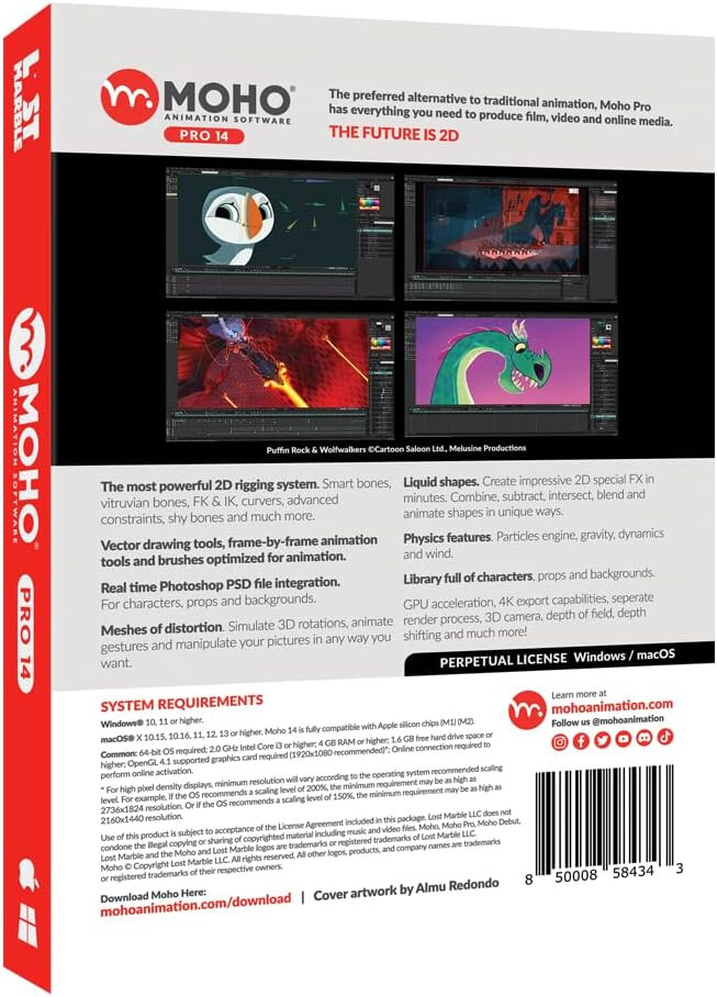 Moho Pro 14 - Professional Animation Software Win/Mac - Retail Package