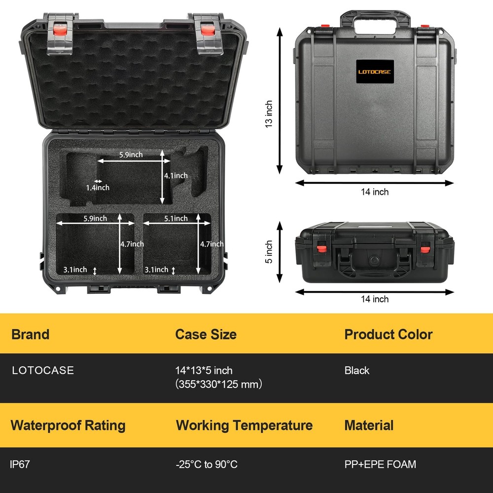 Case for Dewalt Oscillating Multi Tool - Waterproof Hard Tool Box for Dewalt ...