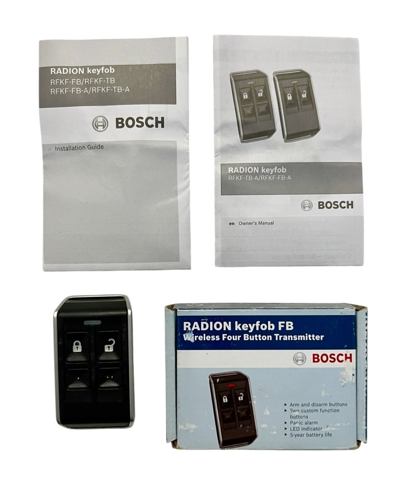BOSCH RADION RFKF-FB-A Keyfob FB Wireless Four Button Transmitter