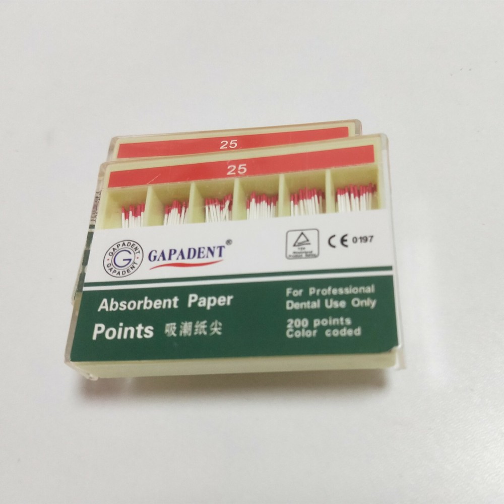 2boxes Gutta Percha Absorbent Paper Points Root Canal Endo 25# 200pcs/Box