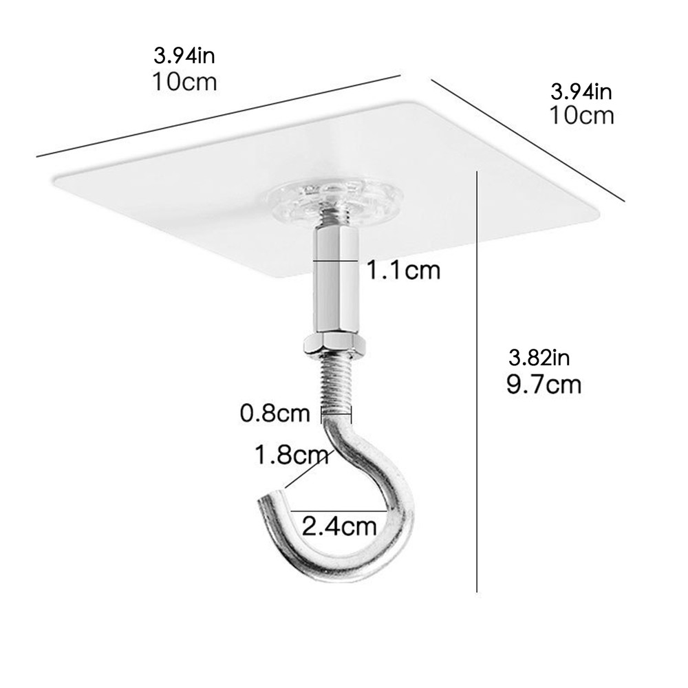 Ceiling Hooks Adhesive Stick On Ceiling Hooks Heavy Duty For Walls No Damage