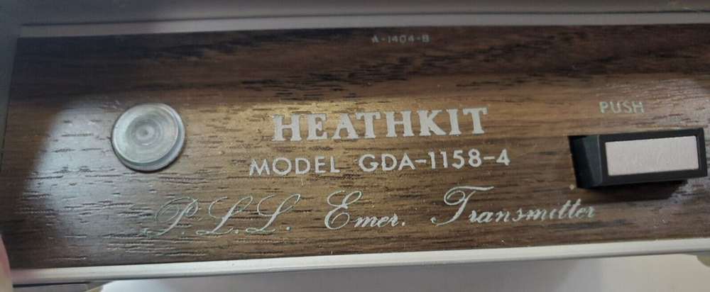 HEATHKIT ON/OFF TRANSMITTER MODULE MODEL GDA-1158-4 SERIES 01639 INPUT 115V