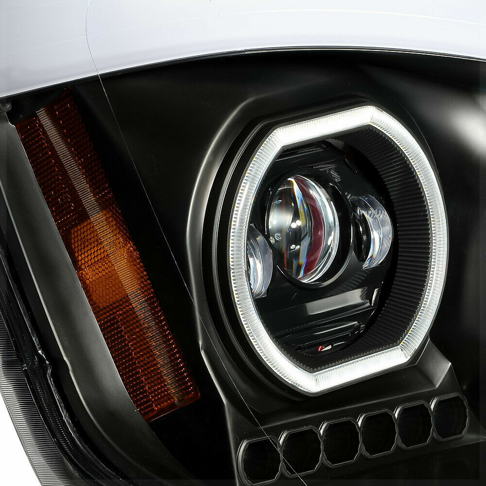 FREIGHTLINER CASCADIA 08-17 FULL LED HEADLIGHT BLACK PAIR (DRIVER & PASSENGER)