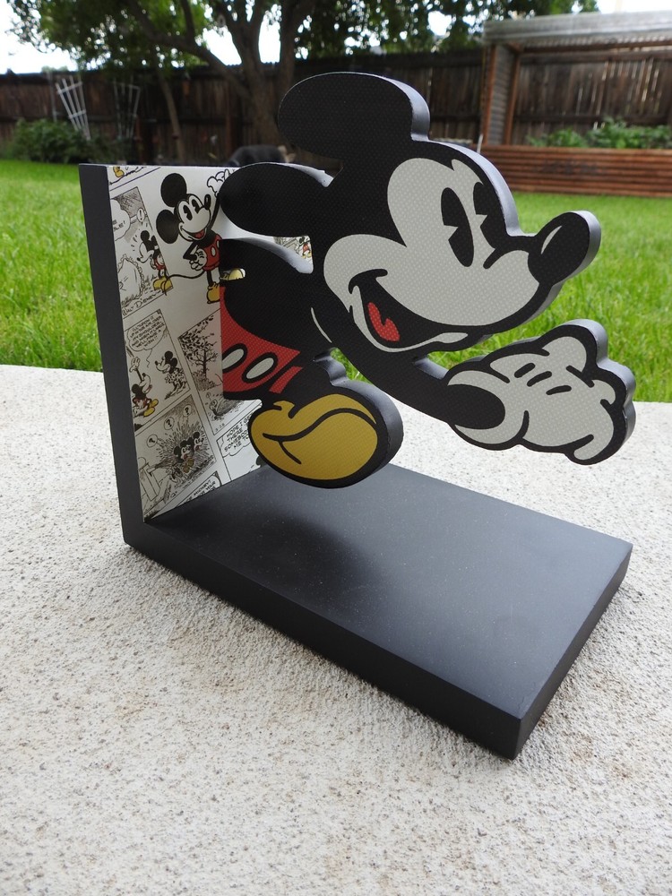 Hallmark Disney Mickey Mouse Comic Strip Bookends NEW