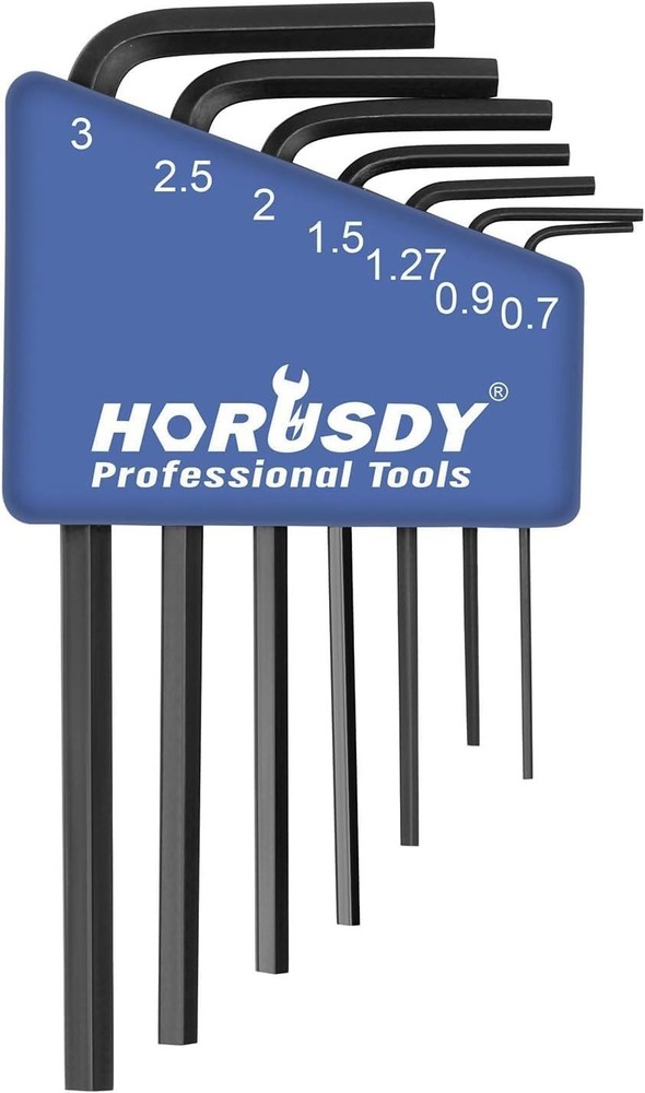 7-Piece Mini Metric Hex Key Set – Durable Chrome Vanadium for Precision Work