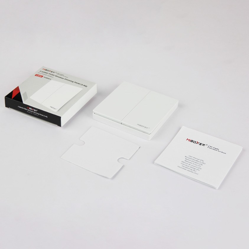 PUSH3-2 - 2 GANG PUSH Wireless Dimming Panel (2.4GHz)