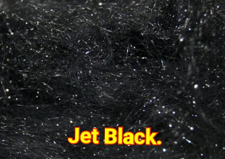JET BLACK Fly Tying Ice Dubbing.