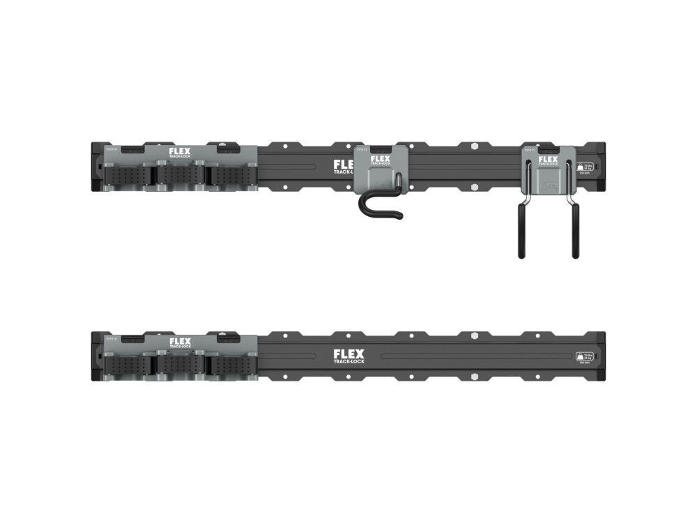 FLEX TRACK LOCK Landscaping Tool Wall Storage Set 6 Pieces