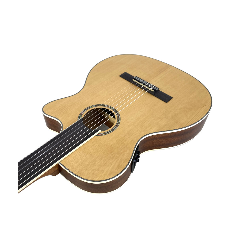 Haze Solid Top Fretless Arched Back Classical Guitar - Matte C551BCEQSMFL