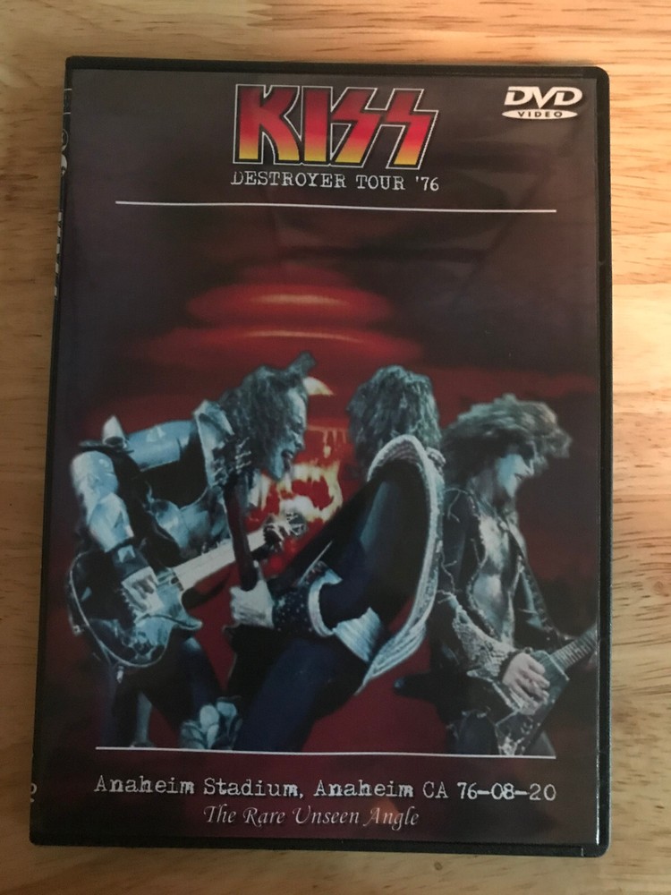 KISS - Live in Anahiem 1976 The Rare Unseen Angle DVD Gene Ace Frehley