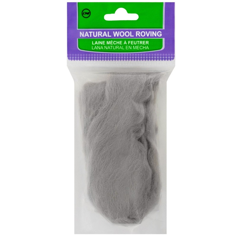 Clover 79R-33 Natural Wool Roving .3oz-Ash