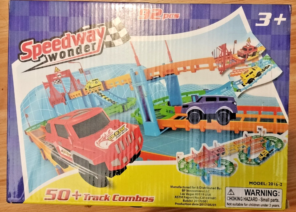SPEEDWAY WONDER-50+ TRACK COMBOS 92 PCS UNOPENED