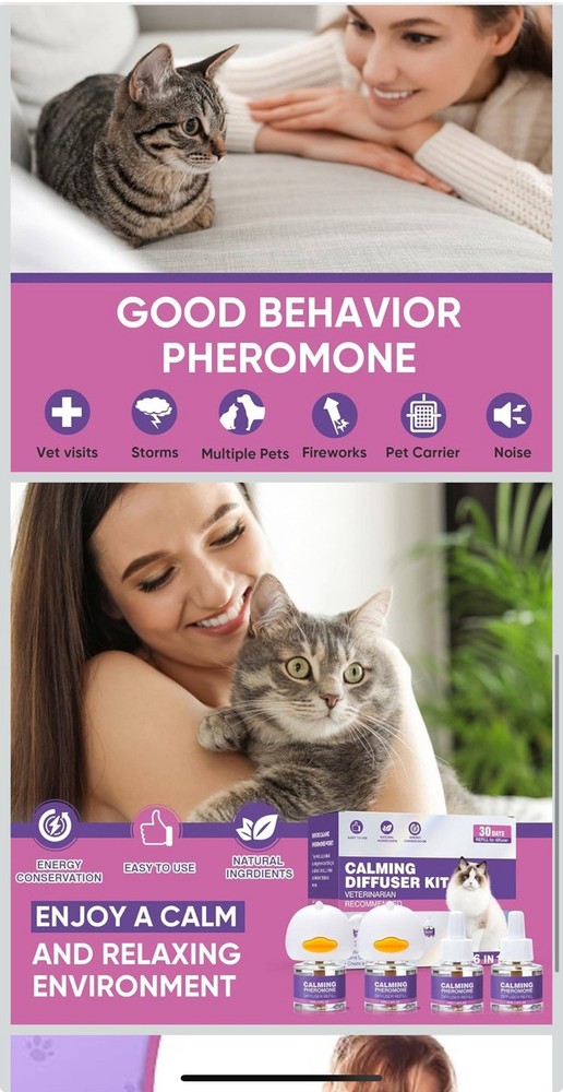 Cat Calming Pheromone Diffuser Effectively Relieve Anxiety Stress