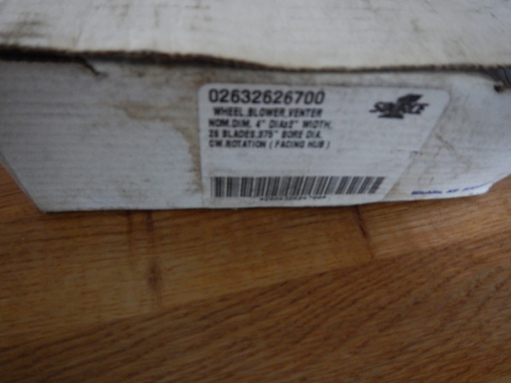 Source Wheel Blower Venter 02632626700 4" Bore CW