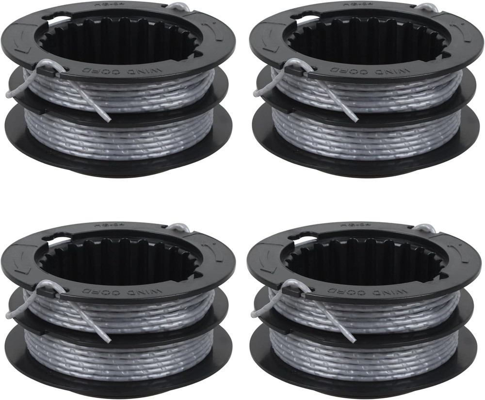 4 Pack 17Ft .080" SB00L00 String Trimmer Replacement Spool for Greenworks ST60V