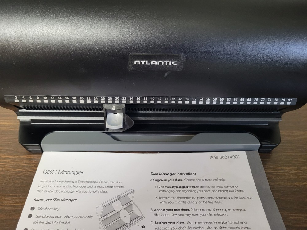 Atlantic Disc Manager 80 CD DVD Game Disc Storage Holder Organizer Selector