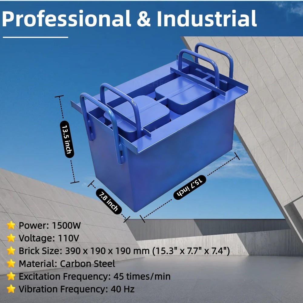 110V Brick Molding Machine Concrete Brick Maker 1500W Cement Block Bricks Maker