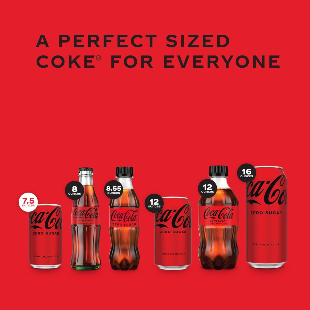 Coca-Cola Coke Zero Sugar Diet Soda, 10 Pack