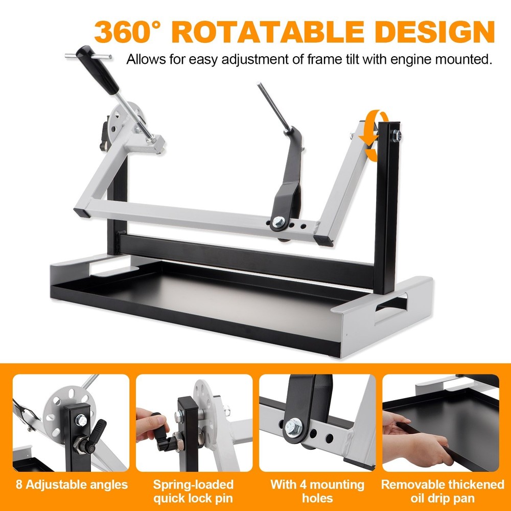 Adjustable Engine Stand fits 2 Stroke or 4 Stroke Vertical-Type Single Cylinder