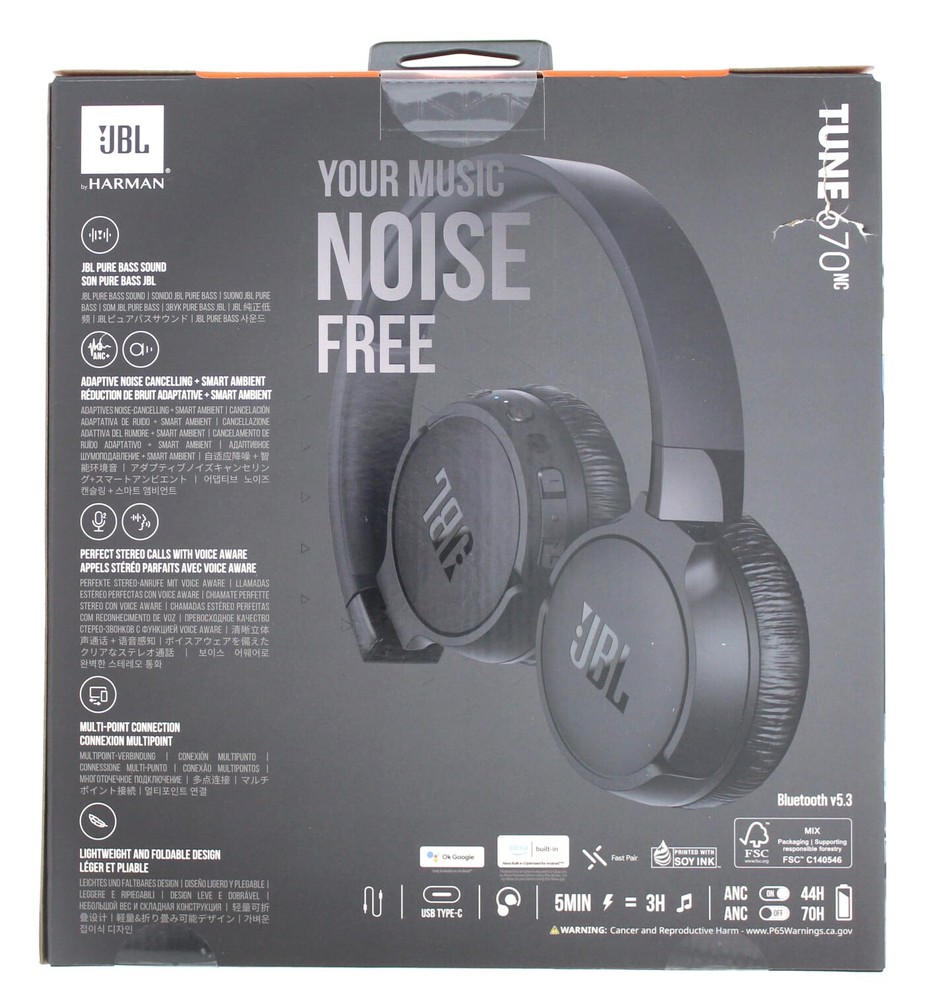 JBL by Harman Wireless Tune 670NC Bluetooth Headset