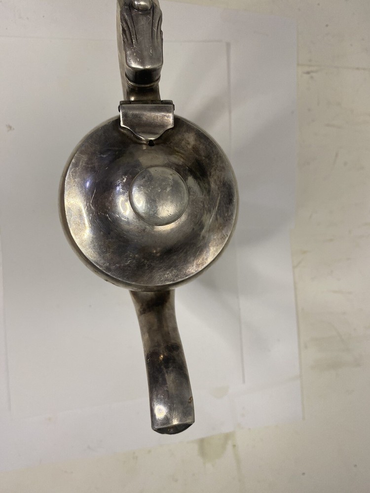 ANTIQUE BLACKSTONE SILVER CO SILVER SOLDERED TEA POTS 1934