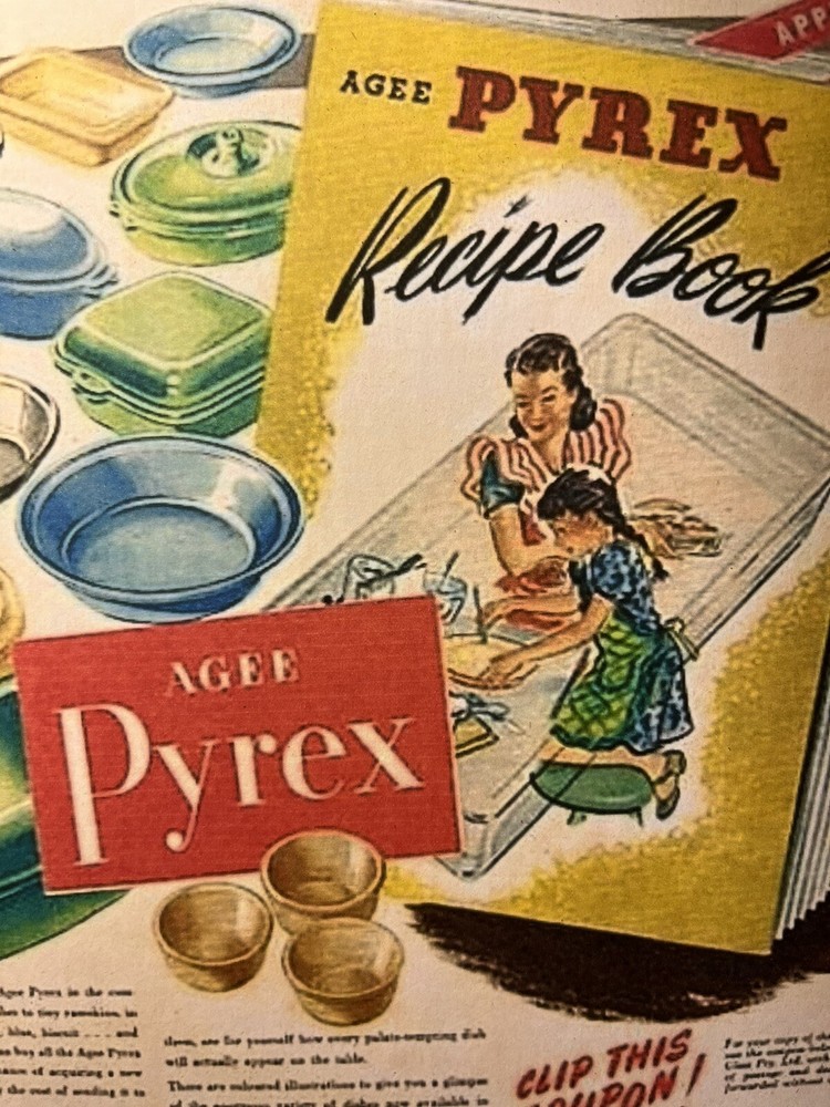 Pyrex Retro Advertisement, Kitschy Handcrafted Plaque / Sign #9