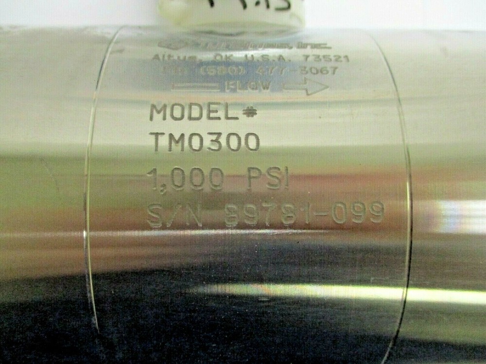 TURBINES INC. E-SERIES FLOW RATE INDICATOR / TOTALIZER WITH 3" TMO300 FLOWMETER