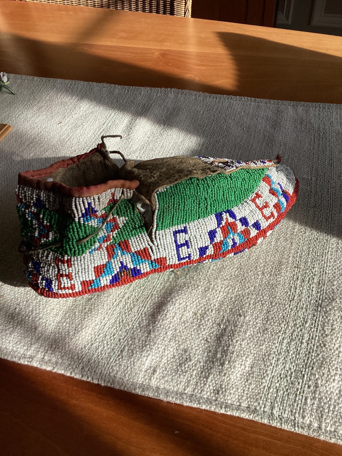 c1910 Native American Sioux Ceremonial Moccasins great colors & condition