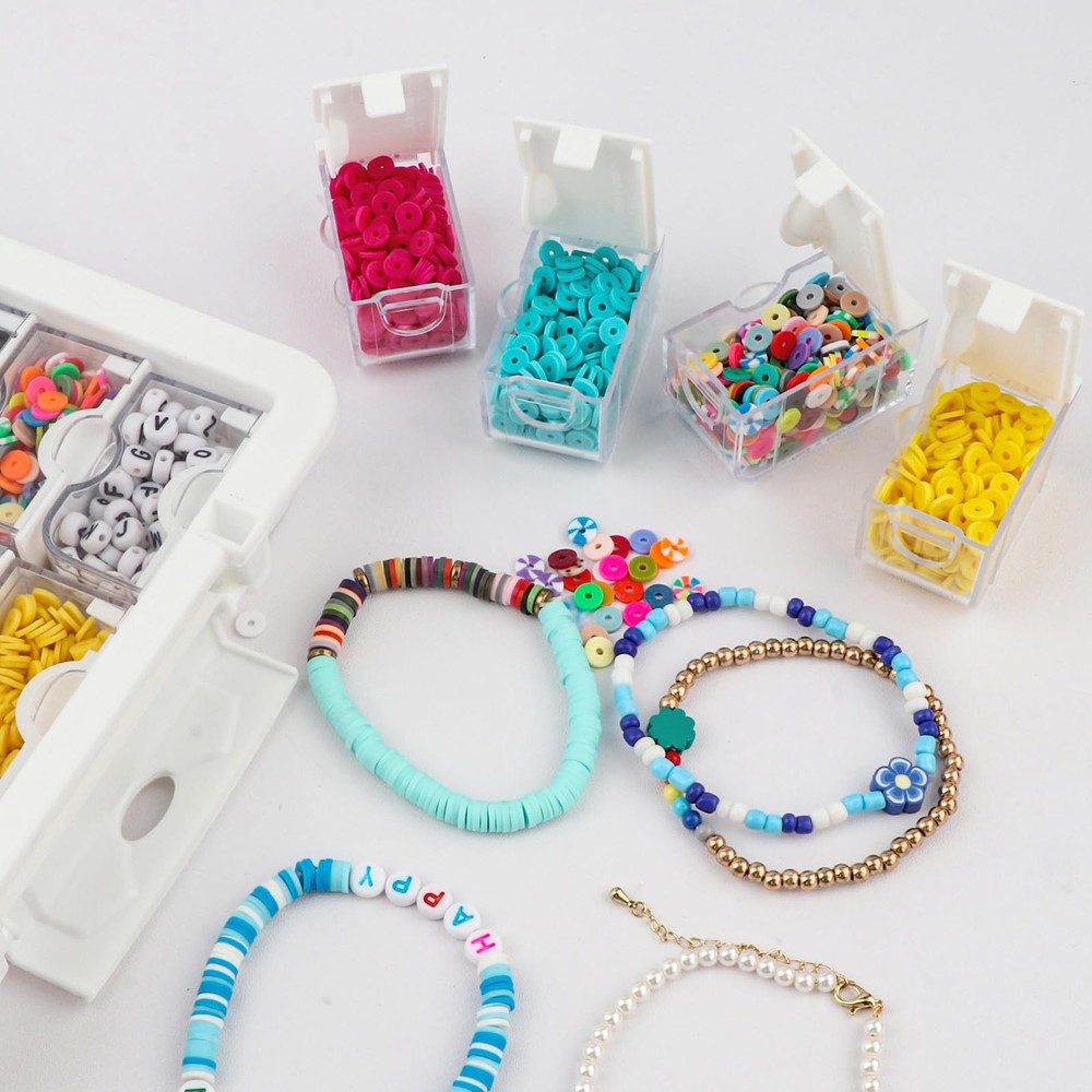 Bead Storage Grids Rectangle Storage Case Container Transparent, 24 Grids