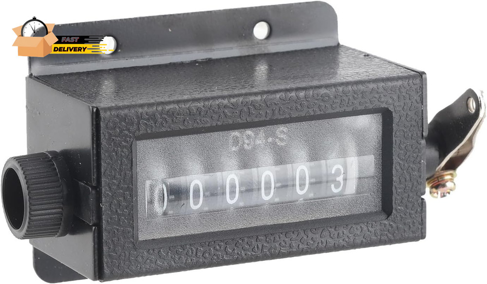 D94-S 6 Digit Counter Digital Tally Counter Resettable Mechanical Pulli