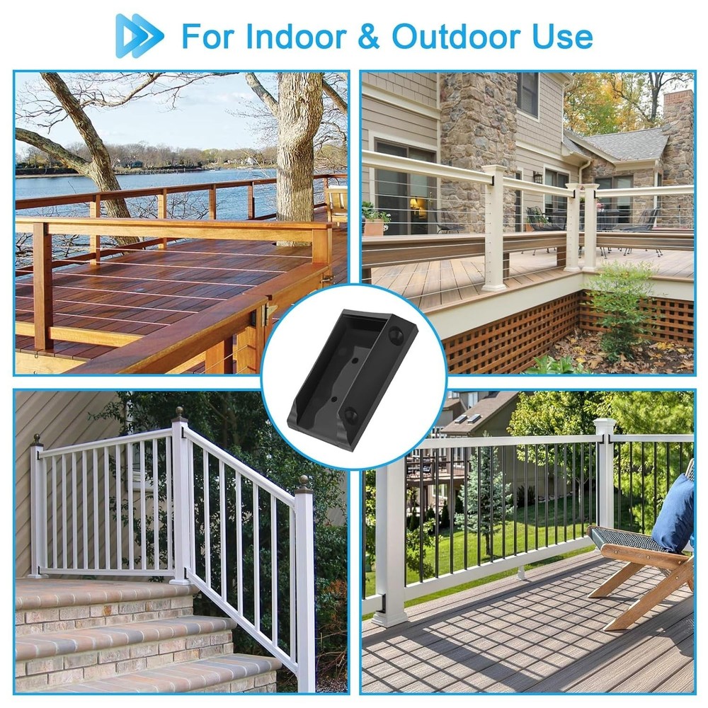 Versatile 30PCS Deck Railing Connectors with Iron Screws for Safe Installations