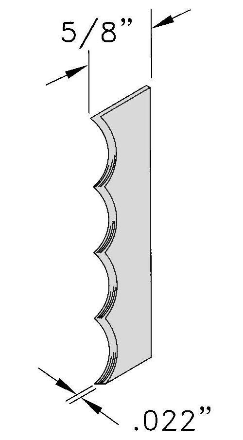 98” SCALLOPED BLADE
