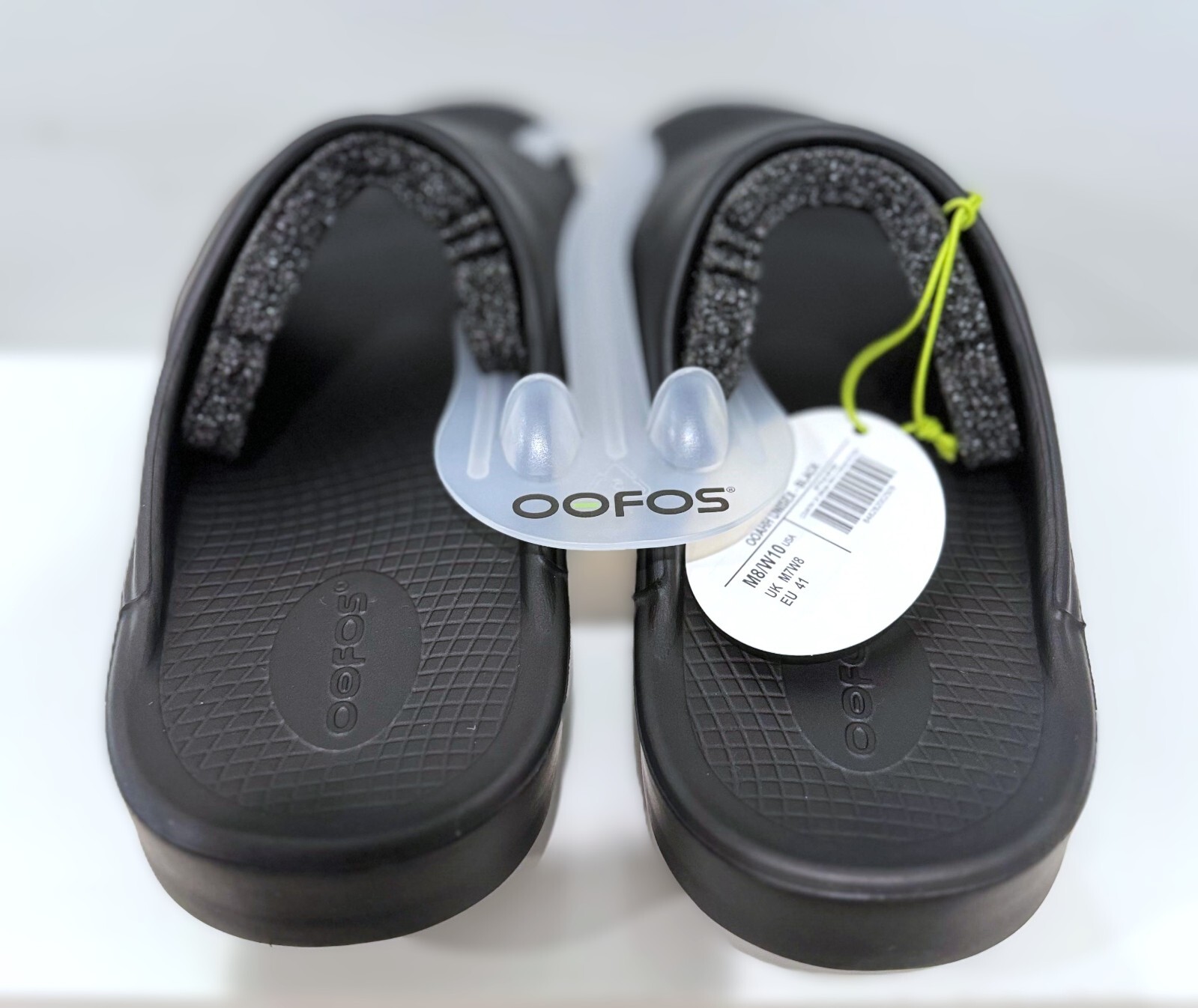 OOFOS OOAHH Sandal Slide Recovery Footware Unisex #1100 - Black - Choose Size