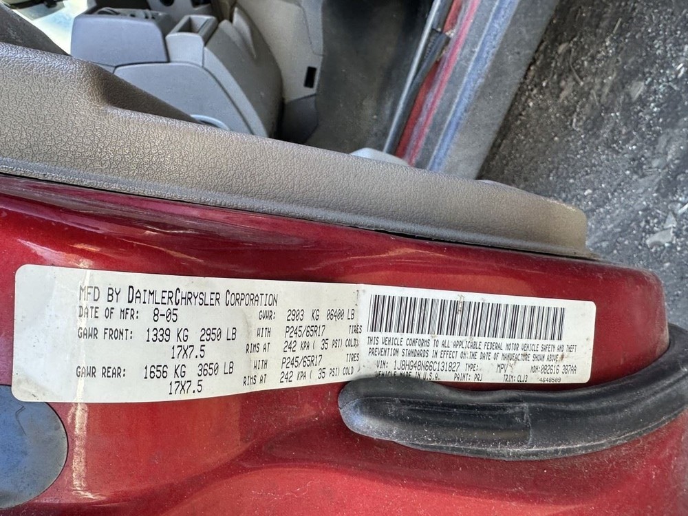 COMMANDER 2006 Rear View Mirror OEM