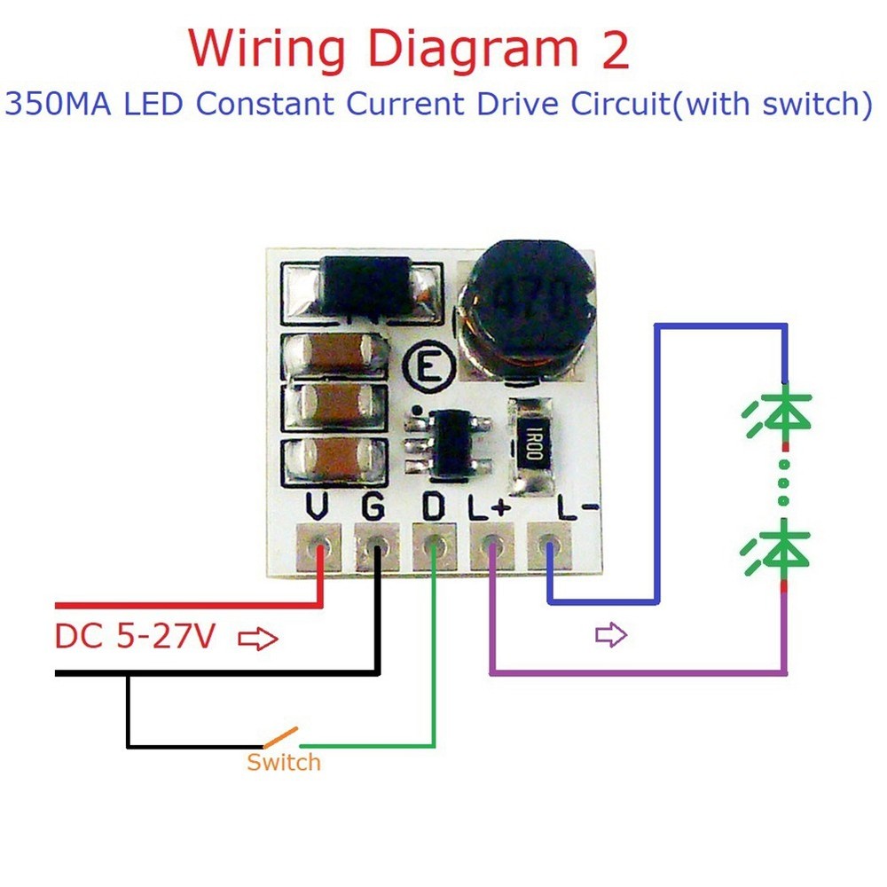 10pcs LD2635MA DC5-27V Step Down HB LED Driver Module, Adjustable PWM-1041