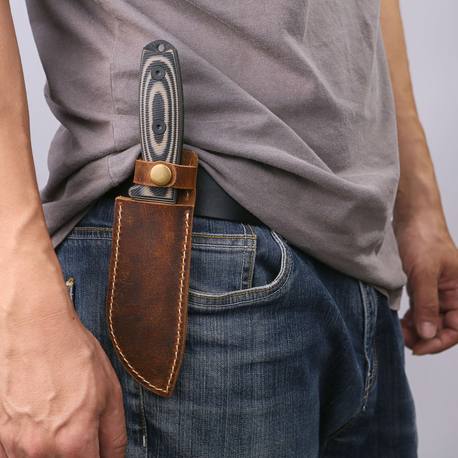 Custom leather sheath for ESEE 4 5 6 Fixed Blade Knife Sheath with belt clip