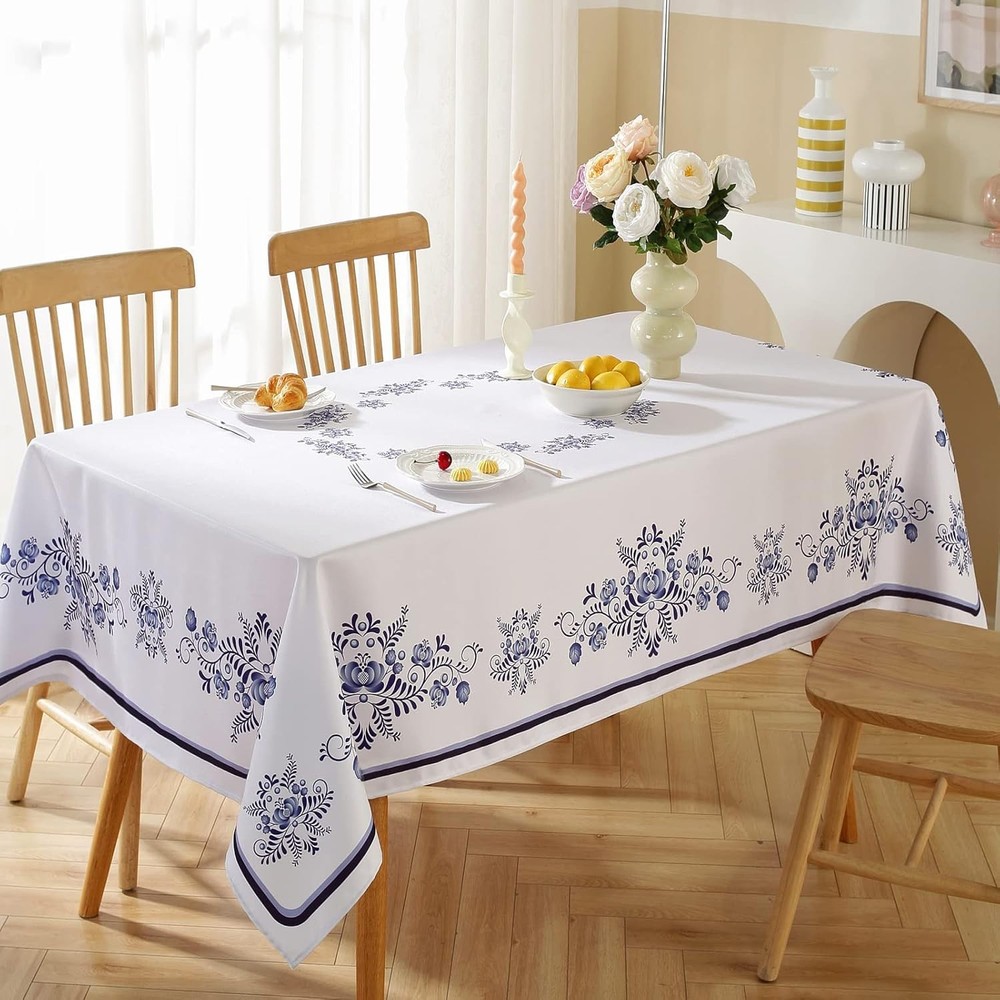 SASTYBALE Blue and White 70 x 52 (Rectangular), Porcelain