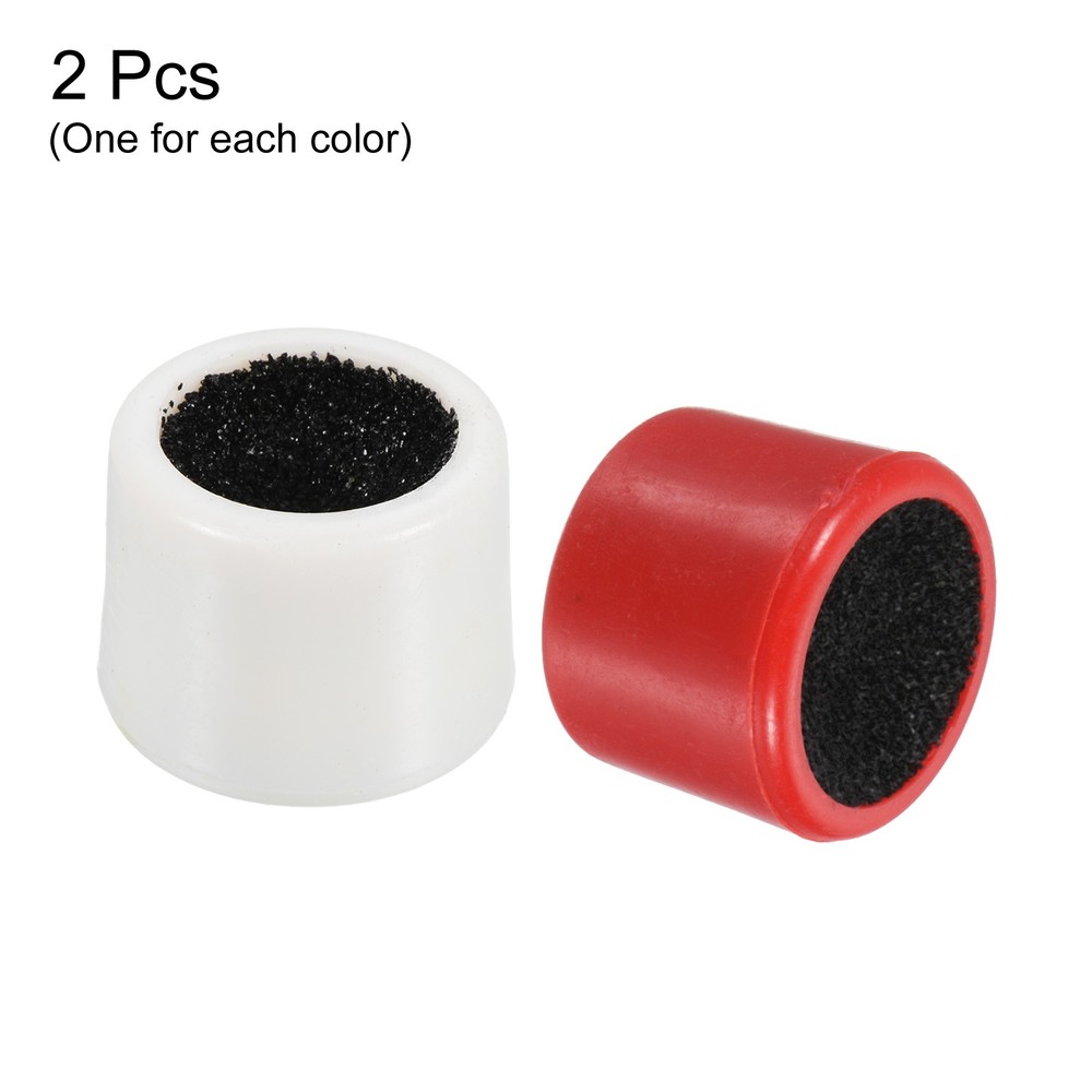 2Pcs Round Billiard Cue Tip Sander Rubber Snooker Cue Pool Tip Shaper