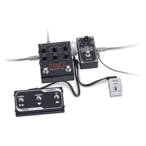 Rockboard Flat Patch TRS Cable, 30 cm 12", Black 2-PACK
