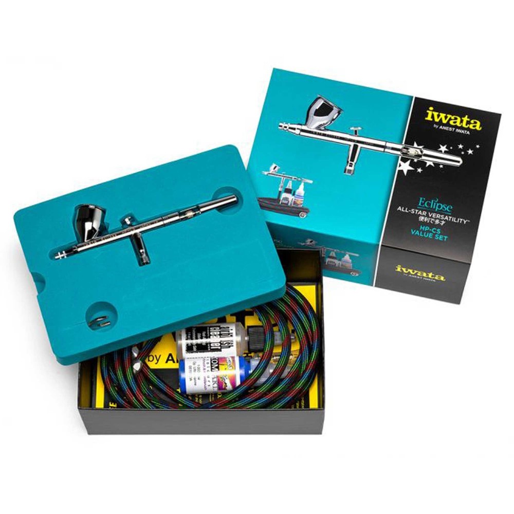Iwata Airbrush Set Eclipse Hp-cs HPCS W/hose ECL 4501 ECL4501
