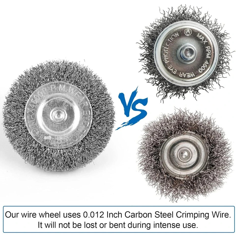 Wire Brush for Drill, Wheel Cup Set, Drill Drill...
