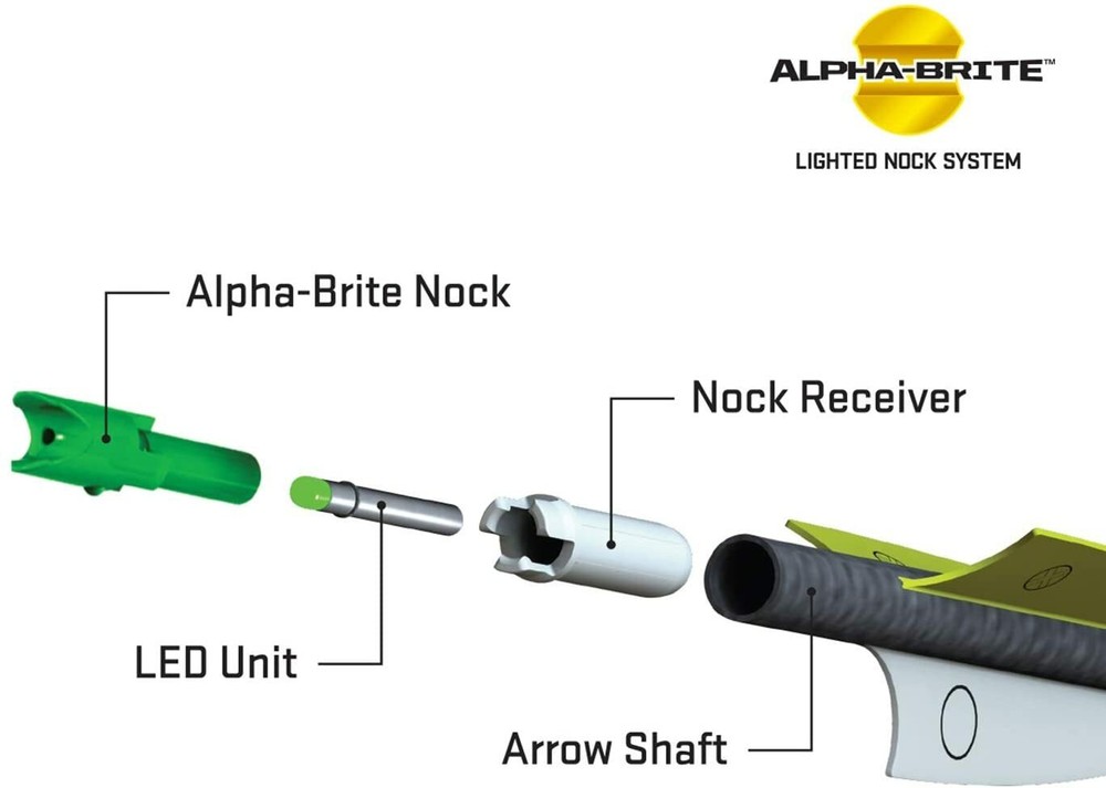 TenPoint Alpha Brite Lighted Nock System, 3 Pack