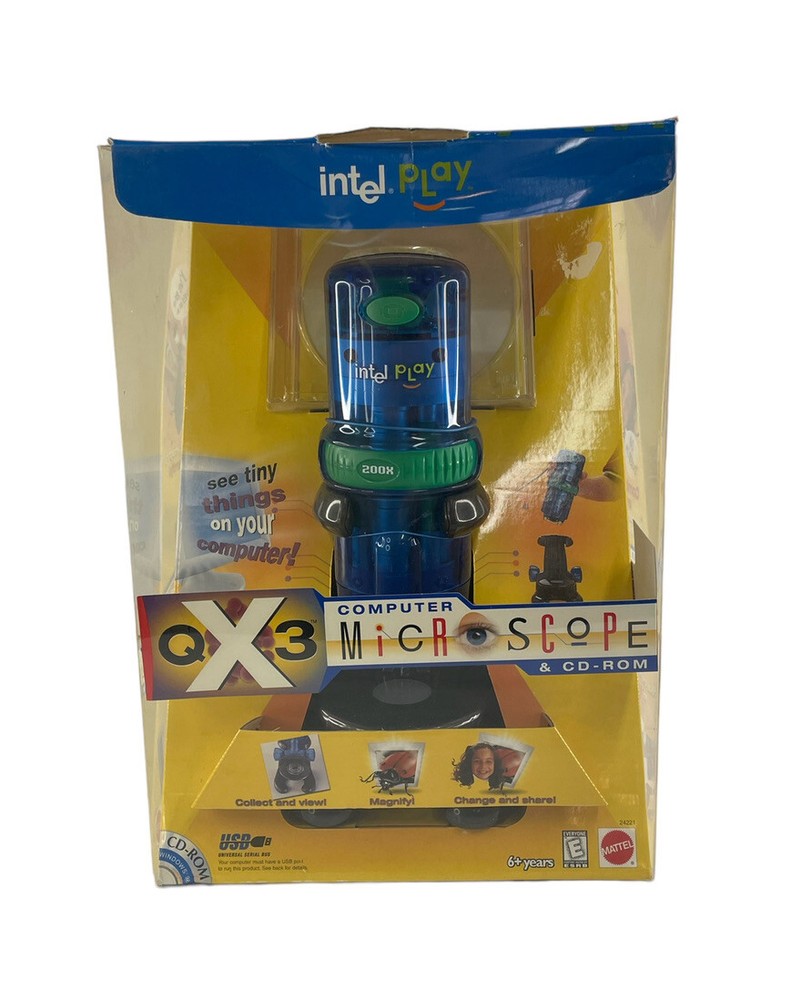 Intel Play QX3+ Computer Microscope NIB