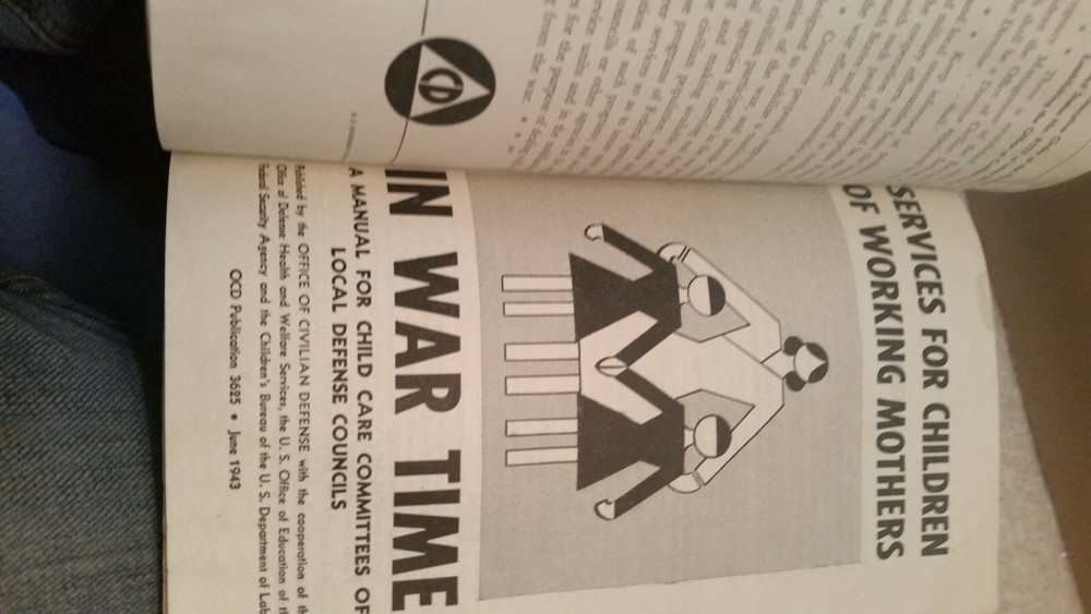 Civilian War Services Book 1944 World War II Antique Scarce U.,S.A. Militaria